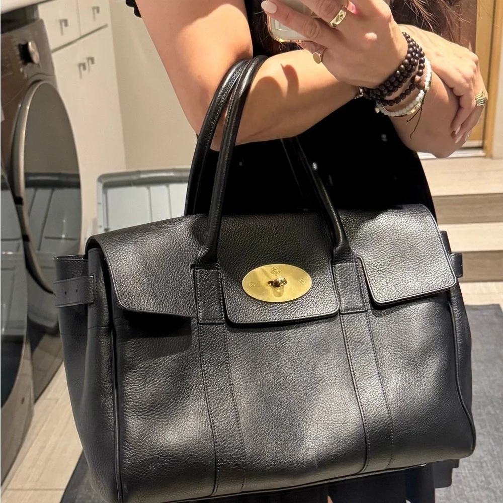 Mulberry Bayswater Black Leather Satchel great condition - Picture 12 of 16